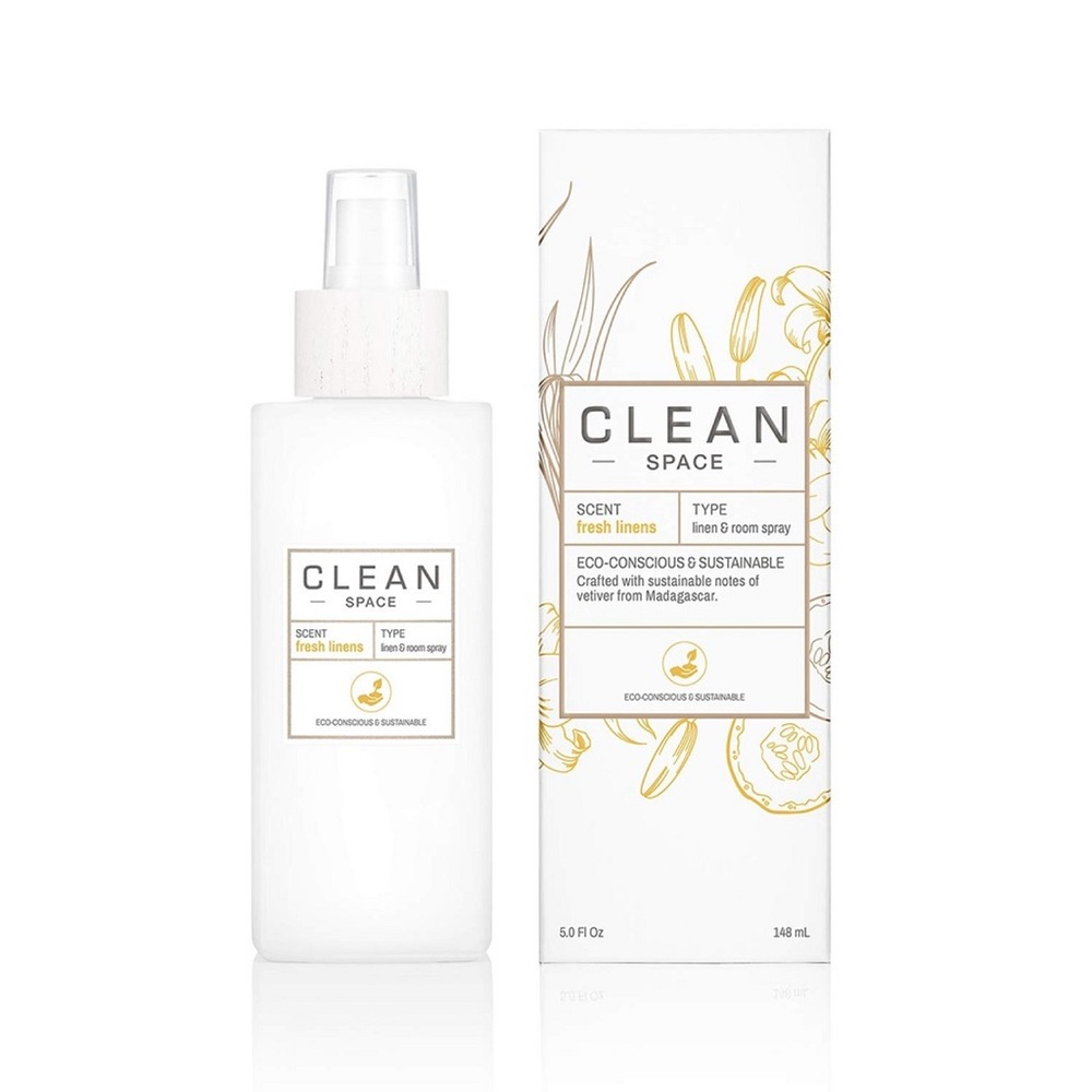 CLEAN SPACE 5 OZ FRESH LINENS LINEN & ROOM SPRAY, NEW SEALED IN BOX
